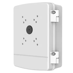 Caja de conexiones - Para cámaras domo motorizadas - Apto para uso exterior - Instalación en techo o pared - Color bl...