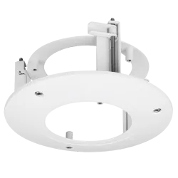 Soporte de encastre - Para cámaras domo - Apto para uso en exterior - Color blanco - Carga máxima 1.5Kg - SECC y PC