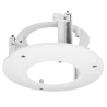 Soporte de encastre - Para cámaras domo - Apto para uso en exterior - Color blanco - Carga máxima 1.5Kg - SECC y PC