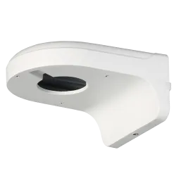 Soporte de pared - Para cámaras domo - Apto para uso en exterior - Color blanco - Carga máxima 1Kg - Pasador de cables
