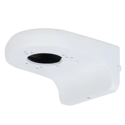 Soporte de pared - Para cámaras domo - Apto para uso en exterior - Carga máxima 2 kg - Pasador de cables - Color b...