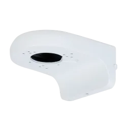 Soporte de pared - Para cámaras domo - Apto para uso en exterior - Carga máxima 2 kg - Pasador de cables - Color b...
