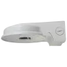 Soporte de pared - Para cámaras domo - Apto para uso en exterior - Color blanco - Carga máxima 3 Kg - Pasador de cables