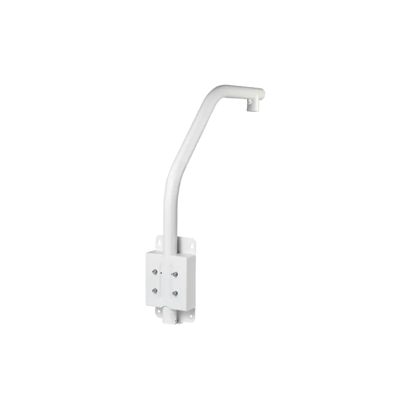 Soporte cisne para domos motorizadas - Apto para uso exterior - Instalación en cornisa - Color blanco - Pasador de ca...