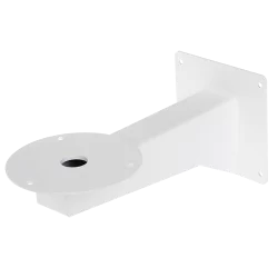 Soporte de pared - Para cámaras domo posicionadoras - Acero - Color blanco - Carga máxima 15 Kg - Pasador de cables