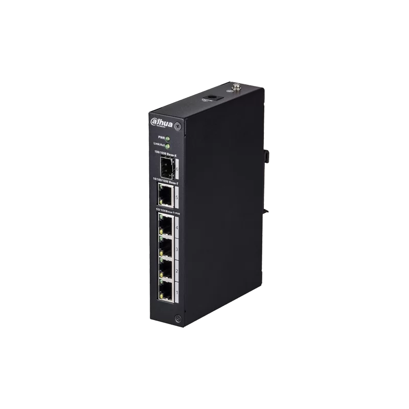 Switch ePoE Branded - 4 puertos PoE + 1 Uplink RJ45 - Velocidad 10/100 Mbps - Potencia máxima total 96 W - Soporta eP...