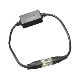 Aislador de fuente de alimentación - Optimizado para vídeo HDCVI - Instalación en cable coaxial - Cable 400 mm de lar...