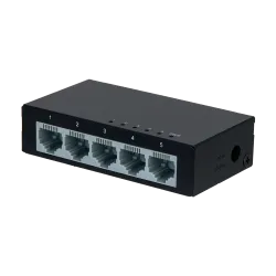 Switch Branded Fast Ethernet - 5 puertos RJ45 - Velocidad 10/100Mbps - Buffer mejorado para transmisión de video - Pl...