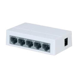 Switch Branded Fast Ethernet - 5 puertos RJ45 - Velocidad 10/100Mbps - Buffer mejorado para transmisión de video - Pl...