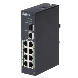 Switch PoE Branded - 8 puertos PoE + 1 Uplink RJ45 - Velocidad 10/100 Mbps - Potencia 30 W por puerto - Potencia máxi...