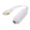 PoE Splitter - Para cámaras IP no PoE - Entrada RJ45 (PoE) / Salida RJ45 y jack - Velocidad 10/100Mbps - Potencia ...