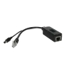 PoE Splitter - Para cámaras IP no PoE - Entrada RJ45 (PoE) - Salida RJ45 y jack - Potencia máx 25 W / DC 12 V - ...