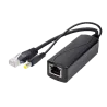 PoE Splitter - Para cámaras IP no PoE - Entrada RJ45 (PoE) / Salida RJ45 y jack - Velocidad 10/100Mbps - Potencia ...