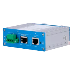 PoE Splitter - Para cámaras IP no PoE - Entrada RJ45 (PoE) / Salida RJ45 y jack - Velocidad10/100/1000Mbps - Pote...
