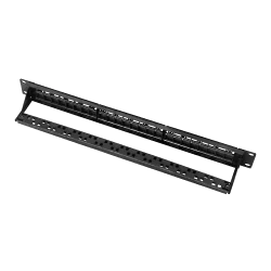 Patch panel vacio de 24 puertos UTP/RJ45 - Formato enrackable 1U - Sin electrónica - Tamaño 1U para facilitar la inst...
