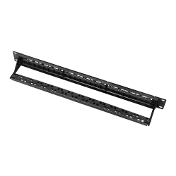 Patch panel vacio de 24 puertos UTP/RJ45 - Formato enrackable 1U - Sin electrónica - Tamaño 1U para facilitar la inst...