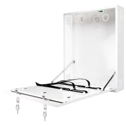 Caja de seguridad - Especial para instalación en pared - Formato vertical - 2 llaves y cerraduras - Entradas para ca...