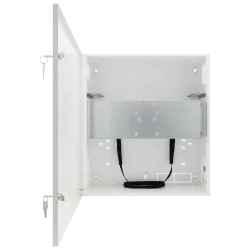 Caja de seguridad - Especial para instalación en pared - Formato vertical - 2 llaves y cerraduras - Entradas para ca...