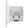 Caja de seguridad - Especial para instalación en pared - Formato vertical - 2 llaves y cerraduras - Entradas para ca...