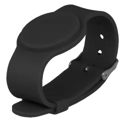 Pulsera de proximidad - ID por radiofrecuencia - EM pasivo | Color negro - Baja frecuencia 125 kHz - Correa ajustable...