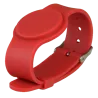 Pulsera de proximidad - ID por radiofrecuencia - EM pasivo | Color rojo - Baja frecuencia 125 kHz - Correa ajustable ...
