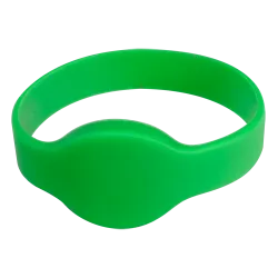 Pulsera de proximidad - ID por radiofrecuencia - EM pasivo | Color verde - Baja frecuencia 125 kHz - Diámetro 65 mm -...