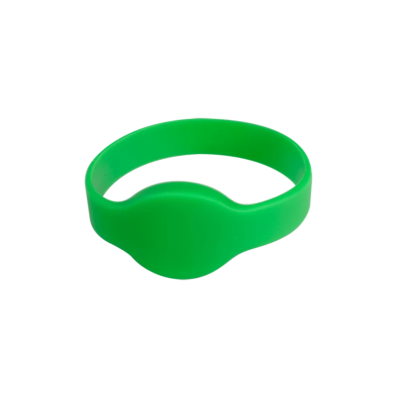 Pulsera de proximidad - ID por radiofrecuencia - EM pasivo | Color verde - Baja frecuencia 125 kHz - Diámetro 65 mm -...