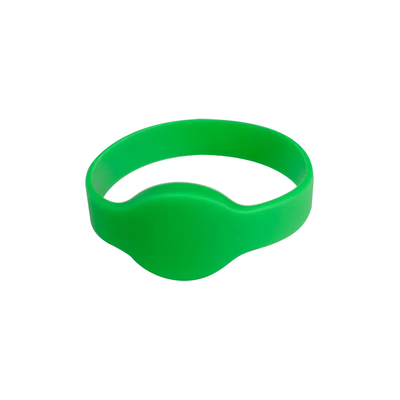 Pulsera de proximidad - ID por radiofrecuencia - EM pasivo | Color verde - Baja frecuencia 125 kHz - Diámetro 65 mm -...