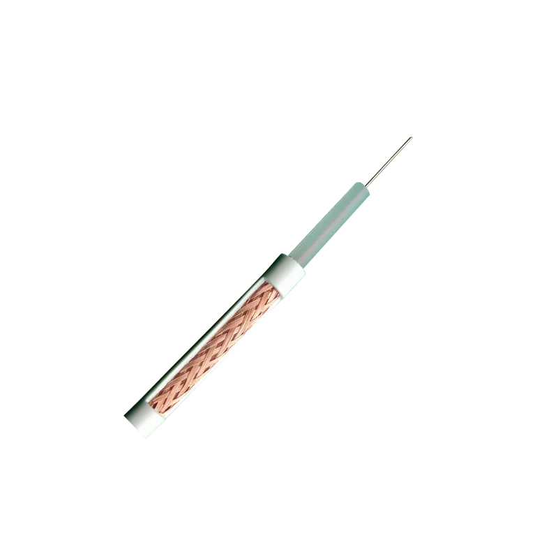 Cable coaxial RG59 - Vídeo - Rollo de 100 metros - Cubierta color blanco - Diámetro exterior 6.0 mm - Bajas pérdidas