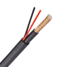 Cable Combinado - RG59 + alimentación - Rollo de 300 metros - Cubierta color negro - Cubierta exterior LSZH - Bajas p...