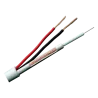 Cable Combinado - Micro RG59 + alimentación - Rollo de 100 metros - Cubierta color blanco - Diámetro exterior 6.8 mm ...