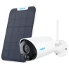 Reolink Camara WiFi a Batería con Panel Solar - 2K / 3MP (2304 x 1296) - IR 10 m / Sirena - Deteccion PIR Humanos / V...