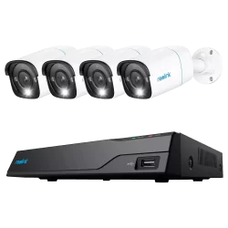 Reolink Kit NVR PoE + 4 camaras 5MP PoE 2TB - 5MP (2880x1616) - Deteccion Humanos / Mascotas / Vehículos - e-SATA - 2...