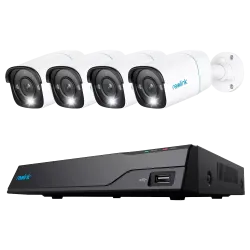 Reolink Kit NVR PoE + 4 camaras 5MP PoE 2TB - 5MP (2880x1616) - Deteccion Humanos / Mascotas / Vehículos - e-SATA - 2...