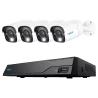 Reolink Kit NVR PoE + 4 camaras 5MP PoE 2TB - 5MP (2880x1616) - Deteccion Humanos / Mascotas / Vehículos - e-SATA - 2...