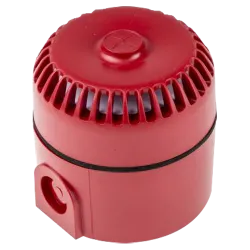 Roshni LP - Sirena cableada para interior y exterior de incendios - Potencia de sonido 102 dB a 1 m - 32 tonos de ala...