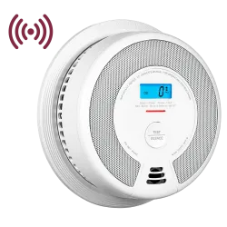 Detector de CO y humo autónomo X-Sense - Permite conectar 24 detectores por RF 868MHz - Duración de la batería 10 año...