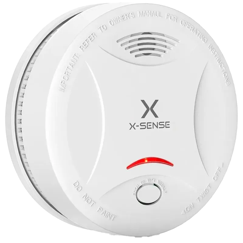 Detector de humo autónomo X-Sense - Duración de la batería 10 años - Indicador luminoso de alarma - Alarma sonora 85 ...