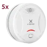 Pack de 5 detectores de humo autónomo X-Sense - Duración de la batería 10 años (no reemplazable) - Indicador luminoso...