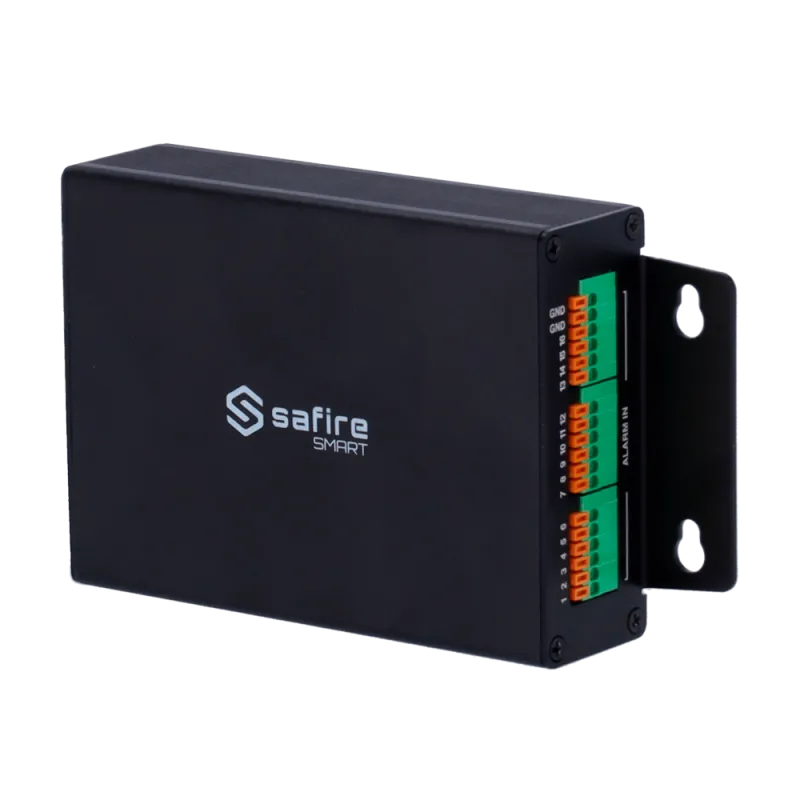 Safire Smart - Caja de entradas y salidas de alarma - 16 Entradas de alarma - 6 Salidas de relé - Plug and Play / Com...