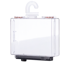 Protección electrónica antihurto EAS - AM 58 kHz | Desbloqueo magnético - Caja transparente de policarbonato - Medida...