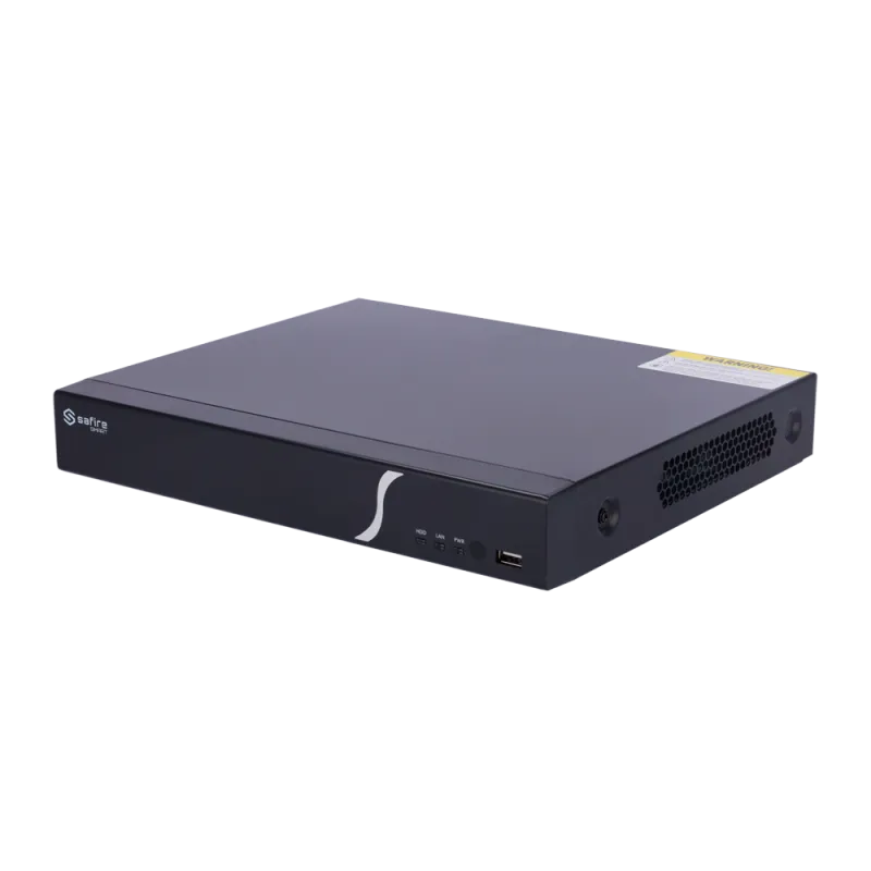 Safire Smart - Grabador NVR para cámaras IP gama B1 - 8CH vídeo PoE 96W / Compresión H.265 - Resolución hasta 8Mpx / ...