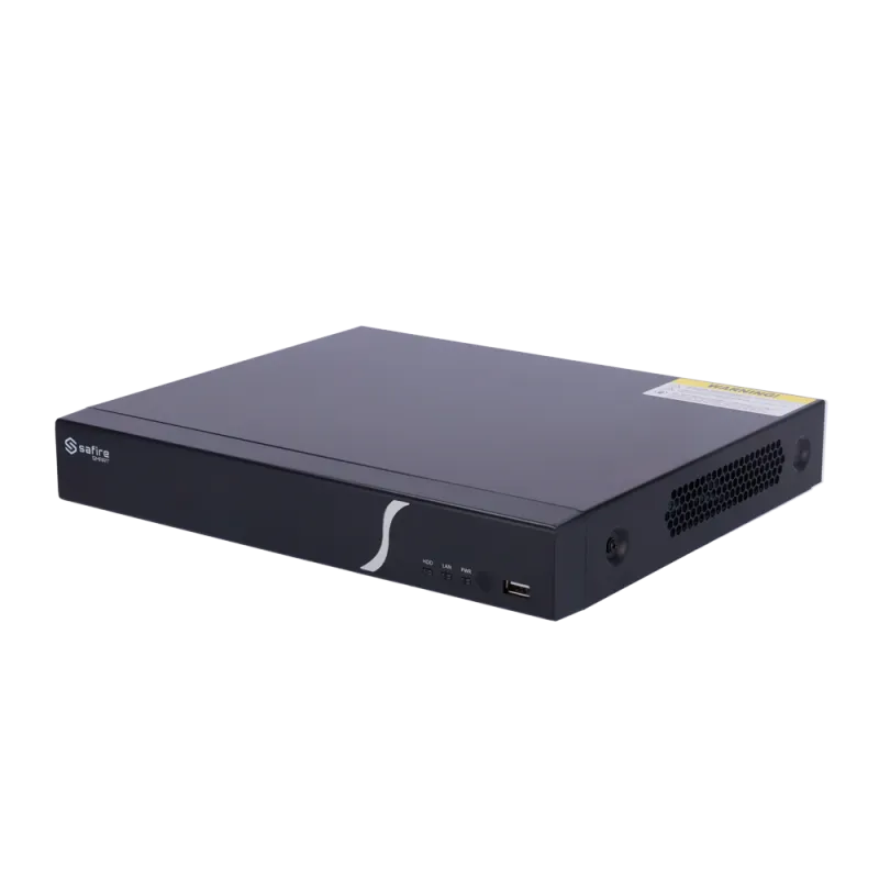 Safire Smart - Grabador NVR para cámaras IP gama B1 - 16 CH vídeo / Compresión H.265+ - Resolución hasta 8Mpx / Ancho...