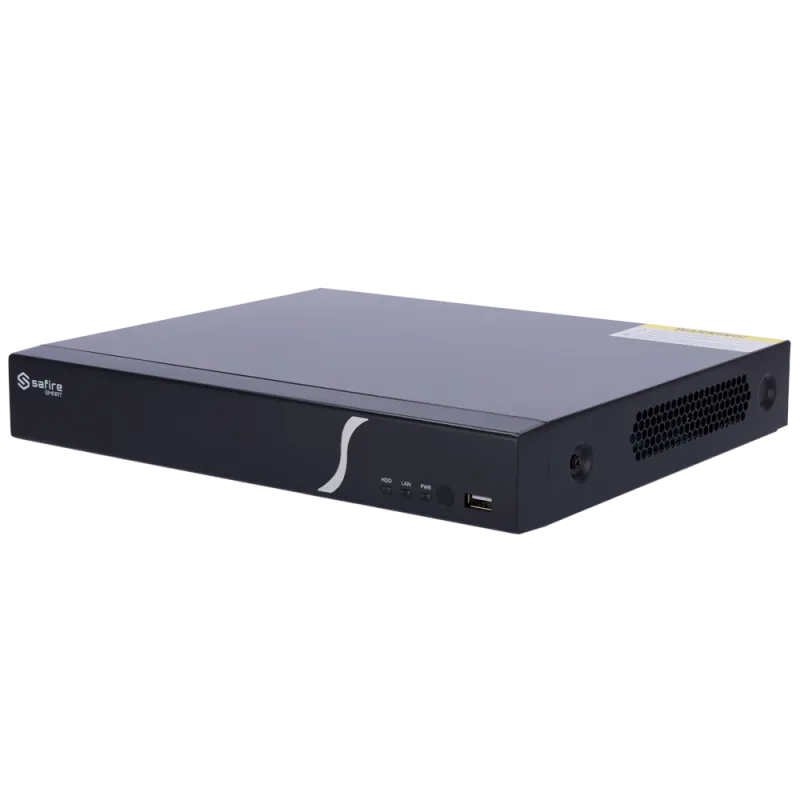 Safire Smart - Grabador NVR para cámaras IP gama B2 - 4CH vídeo / 4 Puertos PoE / Compresión H.265+ - Resolución hast...