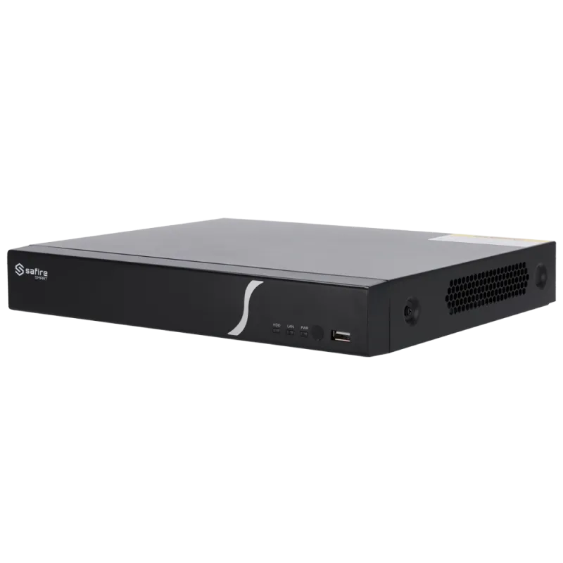 Safire Smart - Grabador NVR para cámaras IP gama B2 - 8CH vídeo / Compresión H.265 + - Resolución hasta 8 Mpx / Ancho...
