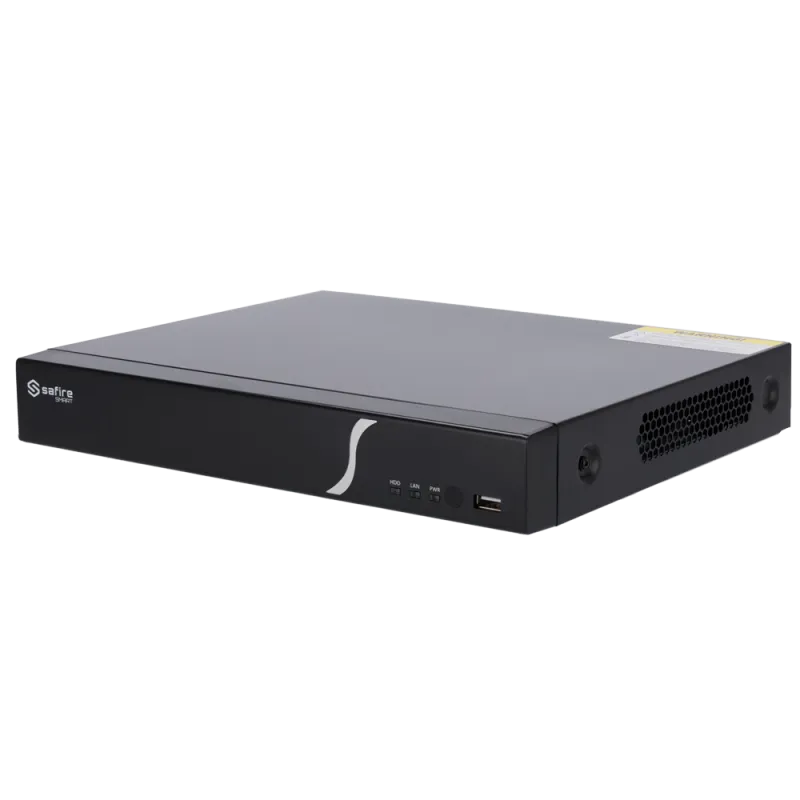 Safire Smart - Grabador NVR para cámaras IP gama B2 - 8CH vídeo / Compresión H.265+ - Resolución hasta 8Mpx / Ancho d...