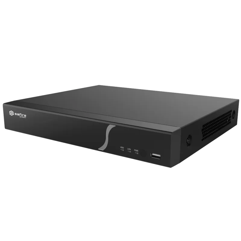 Safire Smart - Grabador NVR para cámaras IP gama A1 - 8CH vídeo PoE 80W / Compresión H.265+ - Resolución hasta 8Mpx /...