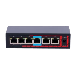 Safire Indoor Hi-PoE Extender Switch - Amplía alcance alimentación PoE - 4 puertos PoE + 2 Uplink RJ45 - IEEE 802.3 a...