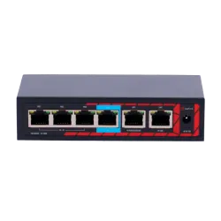 Safire Indoor Hi-PoE Extender Switch - Amplía alcance alimentación PoE - 4 puertos PoE + 2 Uplink RJ45 - IEEE 802.3 a...