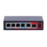 Safire Indoor POE extender Switch - Amplía alcance alimentación POE - 4 puertos PoE + 1 Uplink RJ45 +1 SFP - IEEE 80...